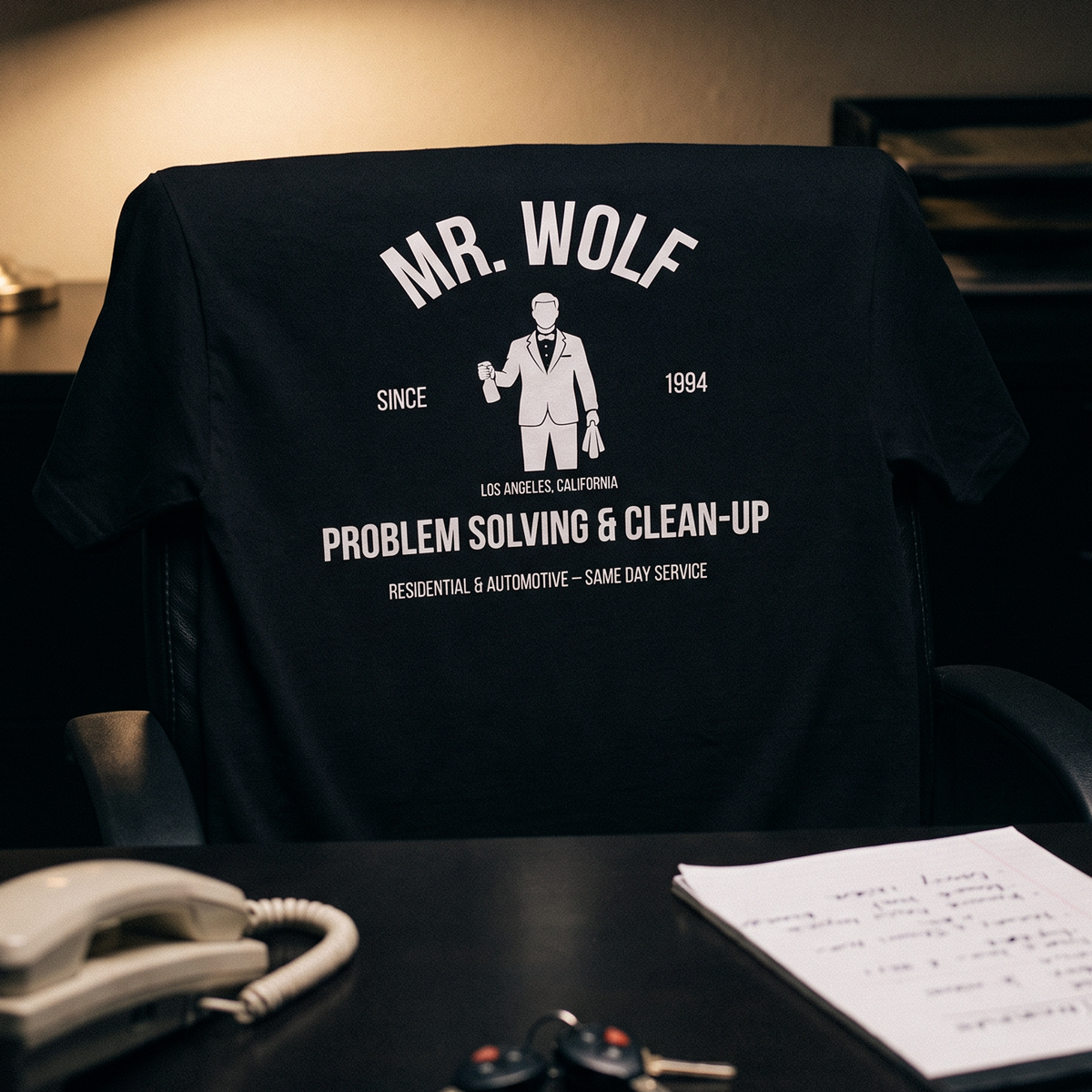 Mr. Wolf Problem Solving & Clean-Up Tee