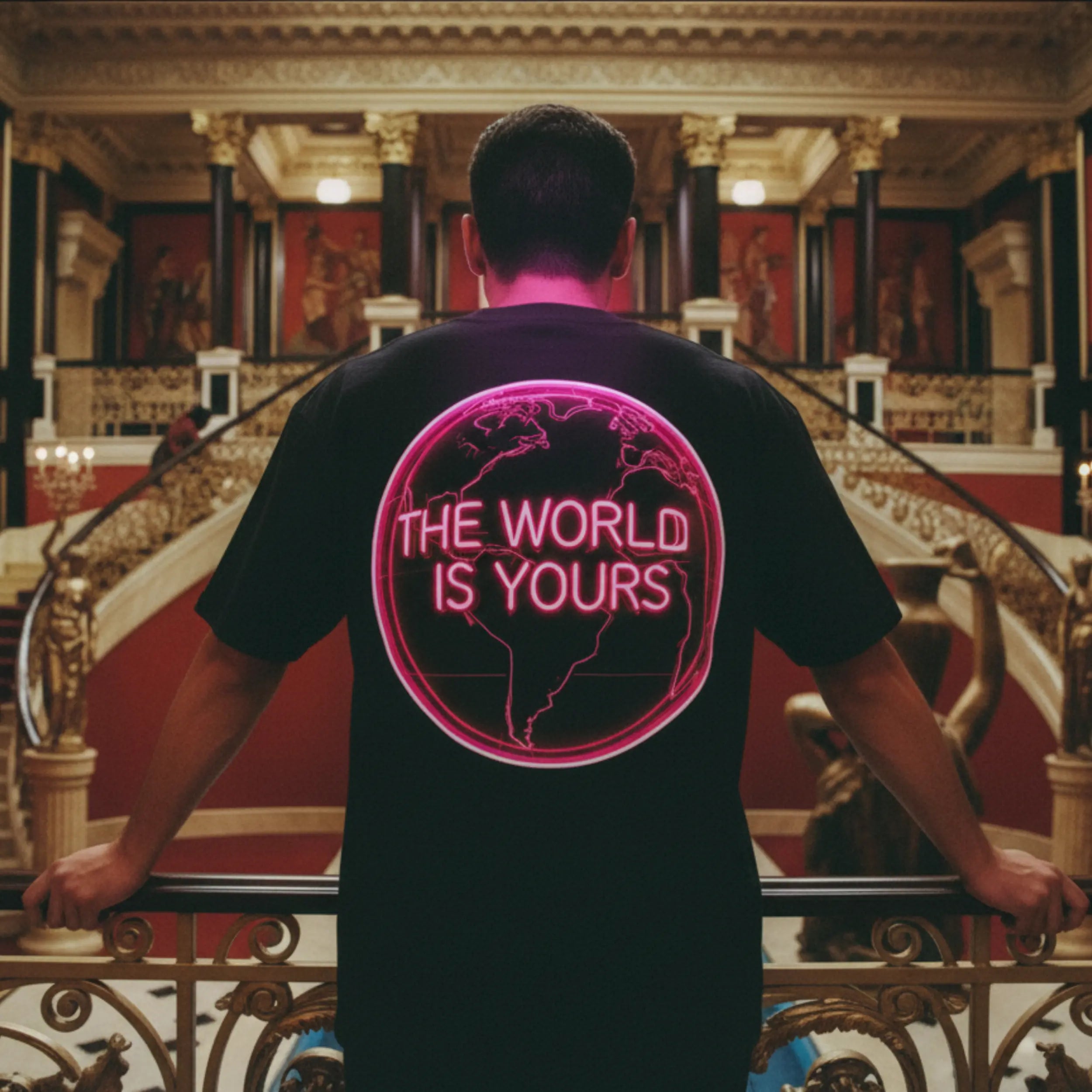 The World Is Yours — Miami Neon Tee