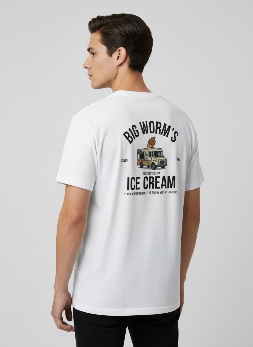 Big Worm’s Ice Cream Truck Tee – Heavyweight Unisex