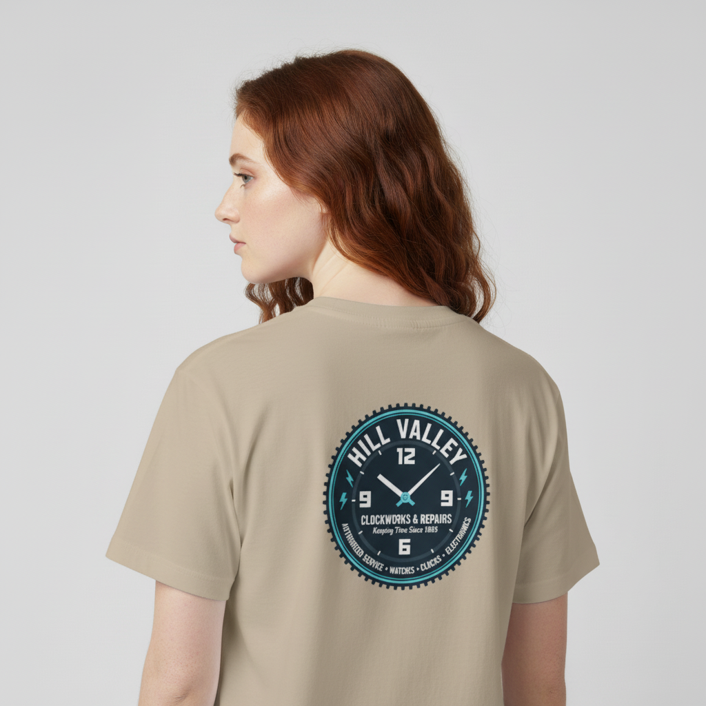 Hill Valley Clockworks & Repairs Tee
